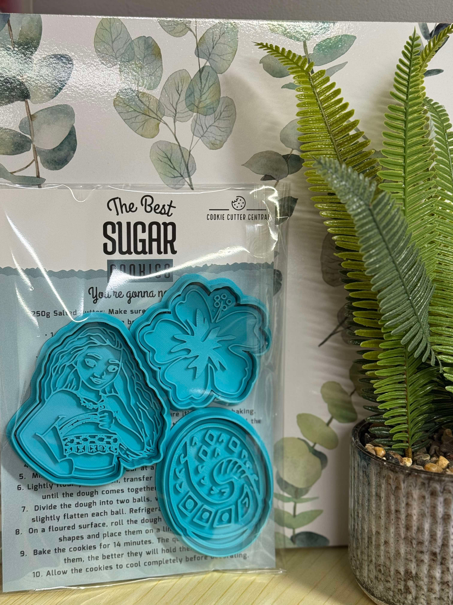 Moana Cookie Cutter and Embosser Gift Pack Set