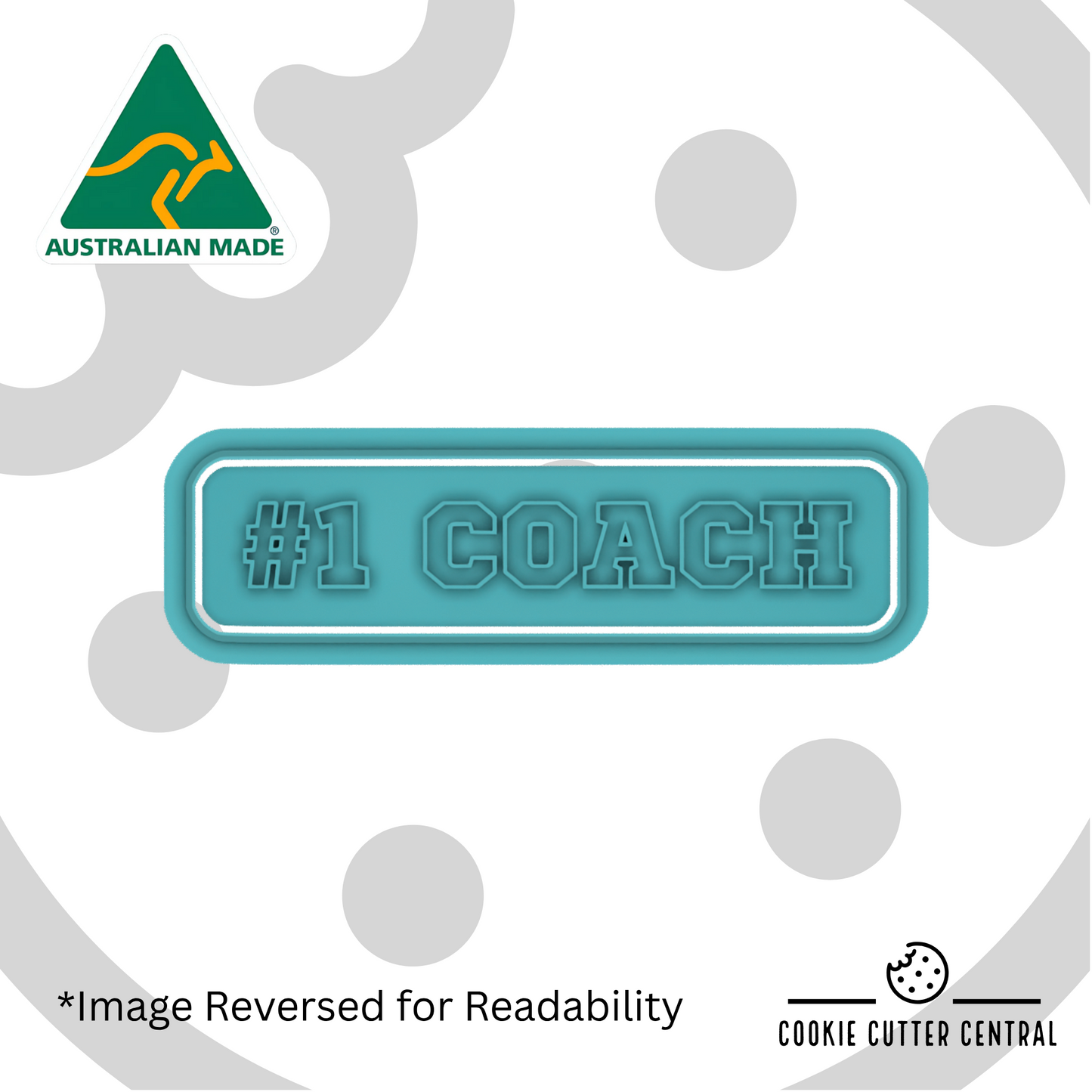 #1 COACH Cookie Cutter and Embosser - 2.1cm x 9cm