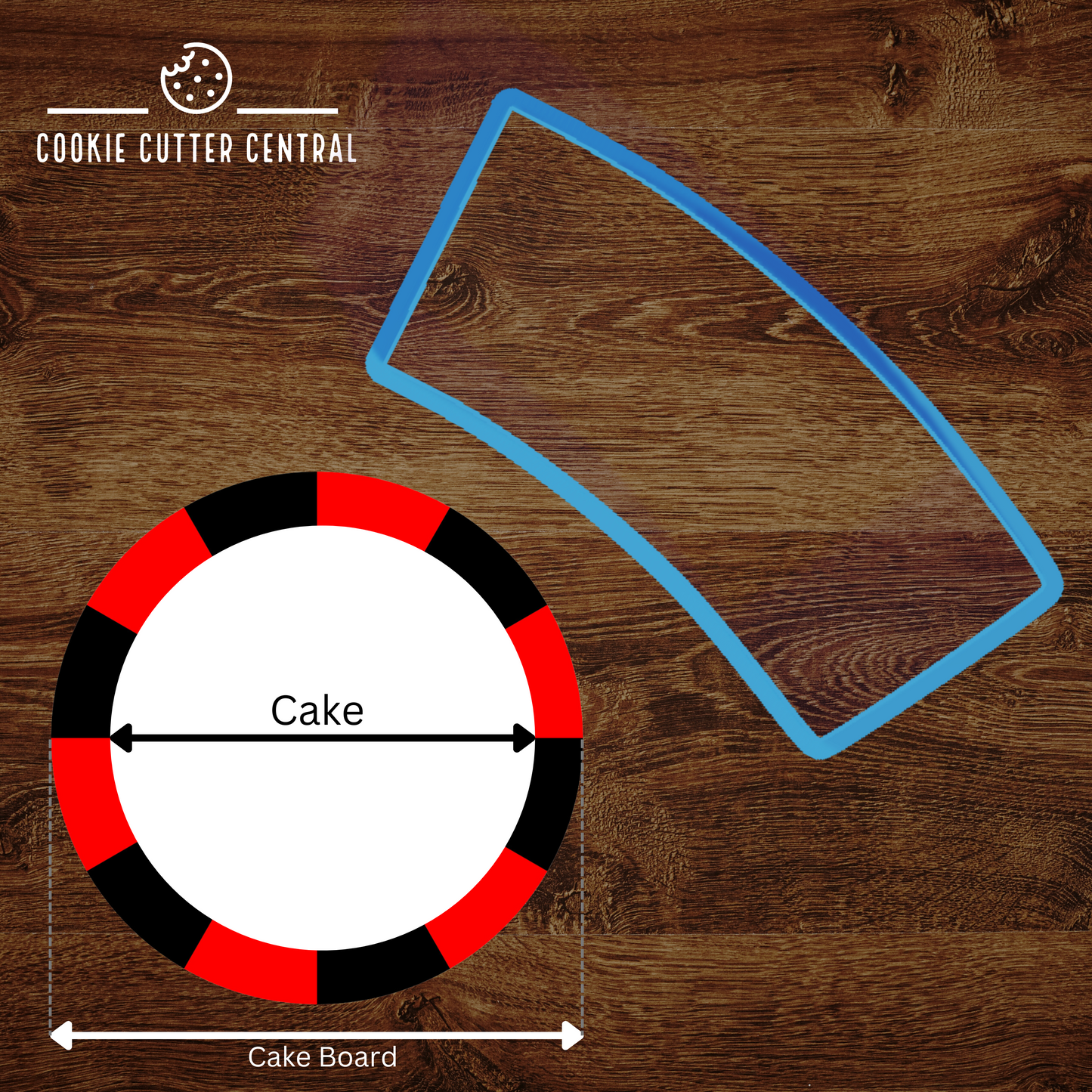 2-Inch Fondant Border Cutter for 10-Inch Cake Boards