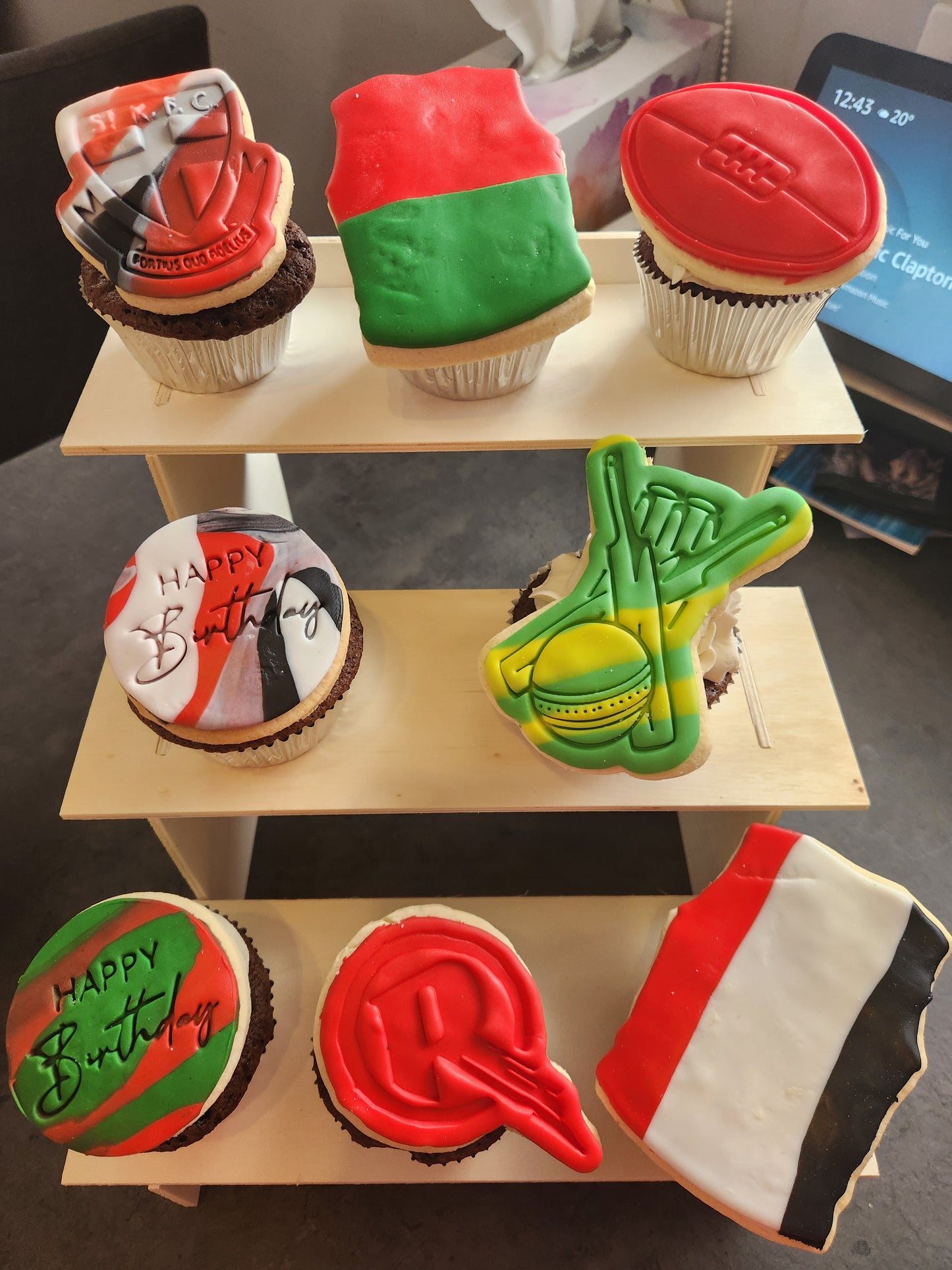 AFL St Kilda Football Club Logo Cookie Cutter and Embosser - 6.6cm x 6.4cm