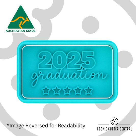 2025 Graduation Cookie Cutter and Embosser - 4.3cm x 7.6cm
