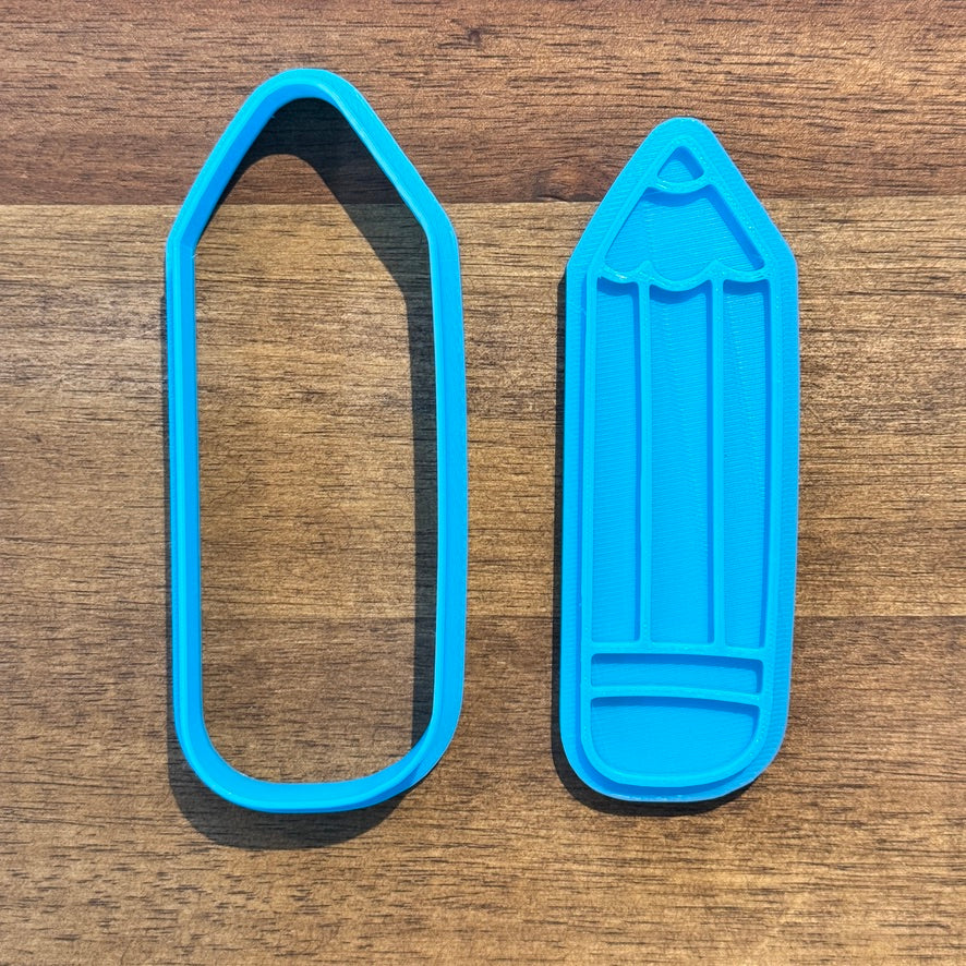 Pencil Cookie Cutter and Embosser - 10.3cm x 3.6cm