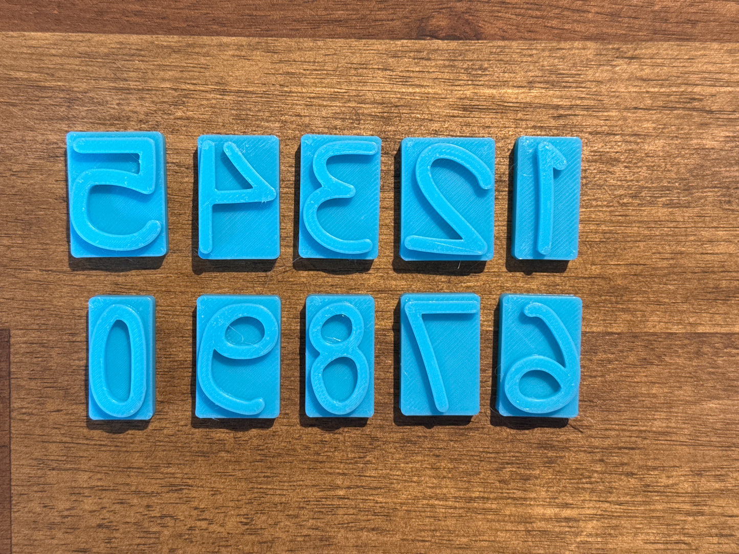 Number Fondant Embossers (Set or Individual) - 1 Inch