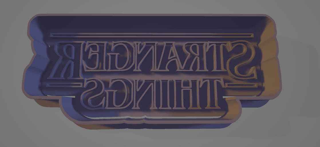 Stranger Things Logo Cookie Cutter and Embosser - 3.8cm x 9.3cm