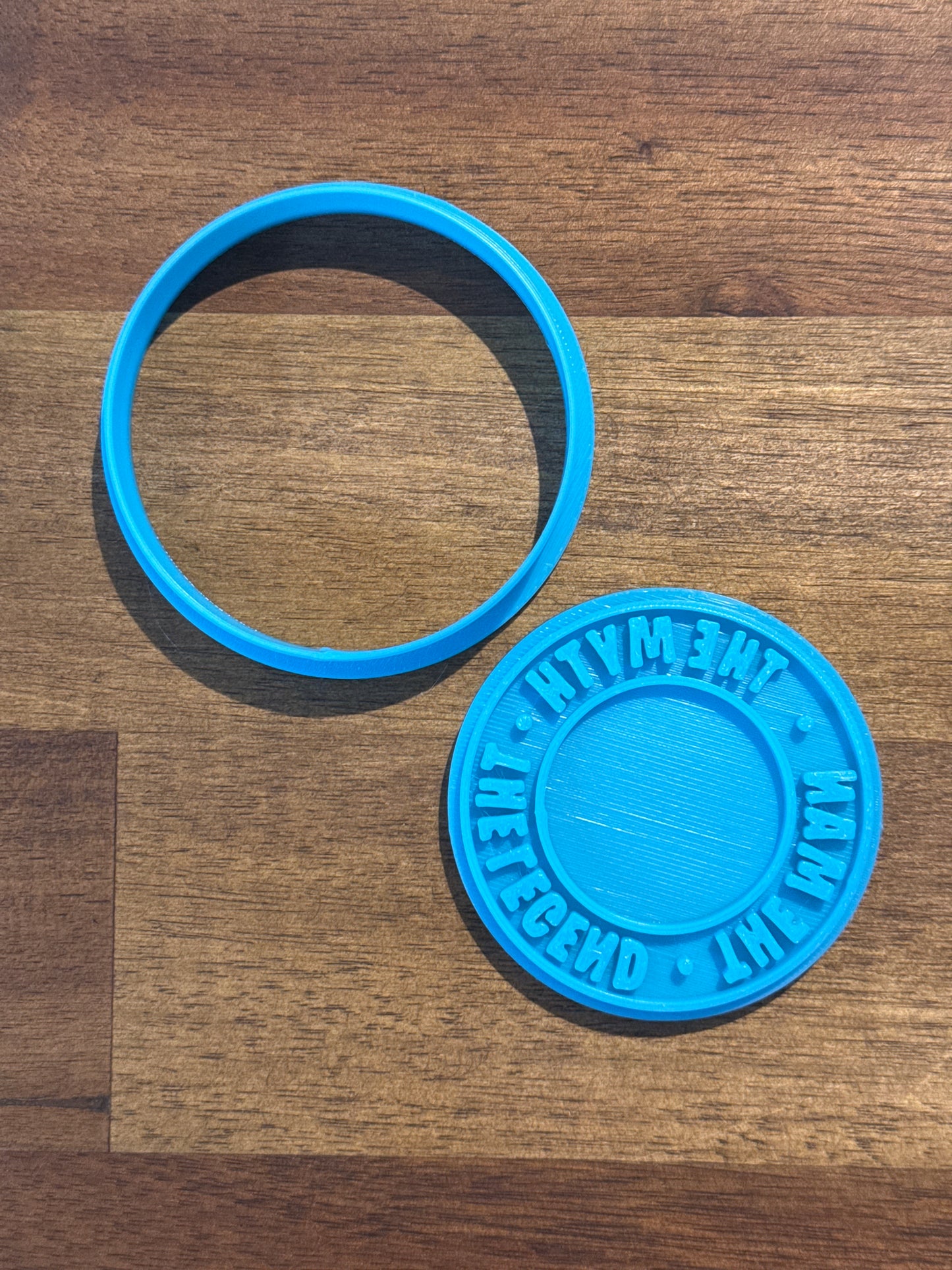 The Man, the Myth, the Legend Cookie Cutter and Embosser - 6.5cm Round
