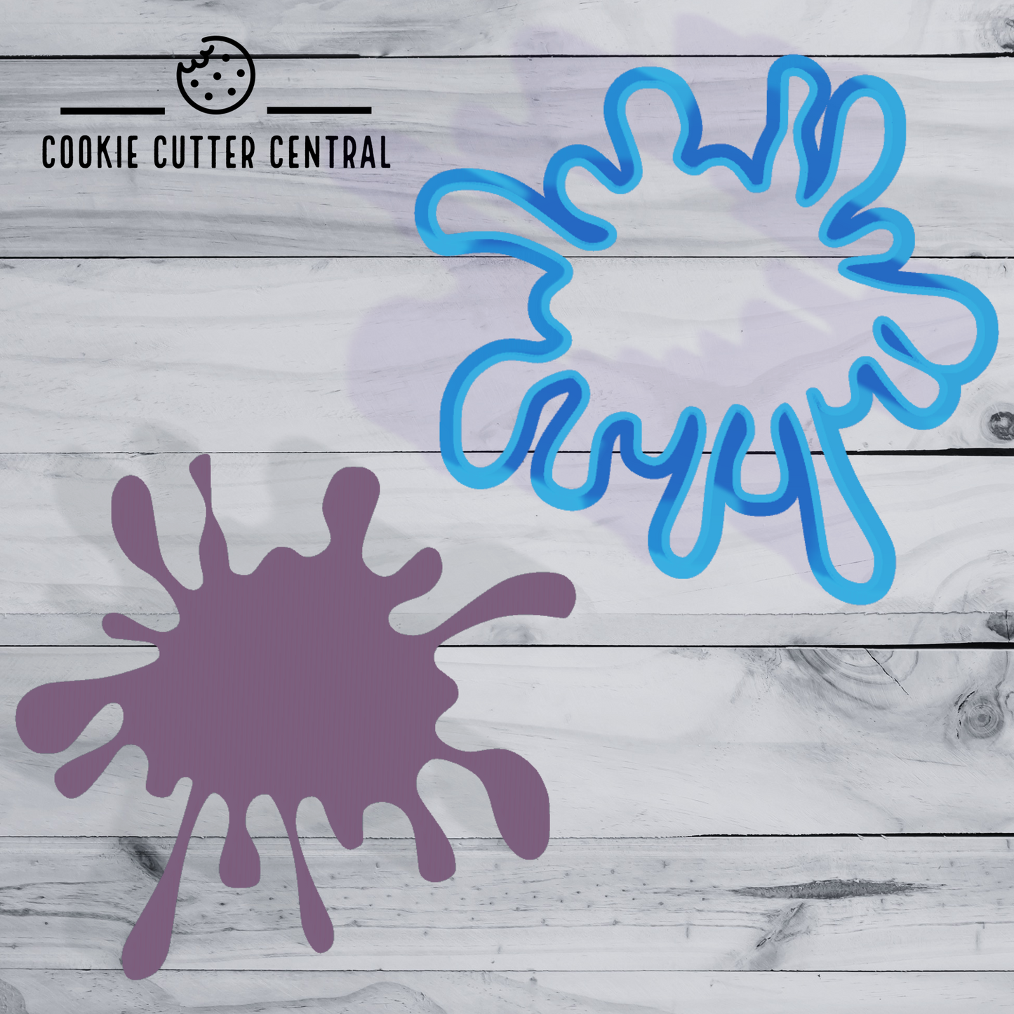 Splat (Design 2) Fondant Cutter - 10cm