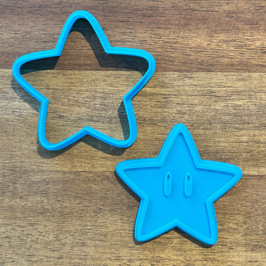 Mario - Star Cookie Cutter and Embosser