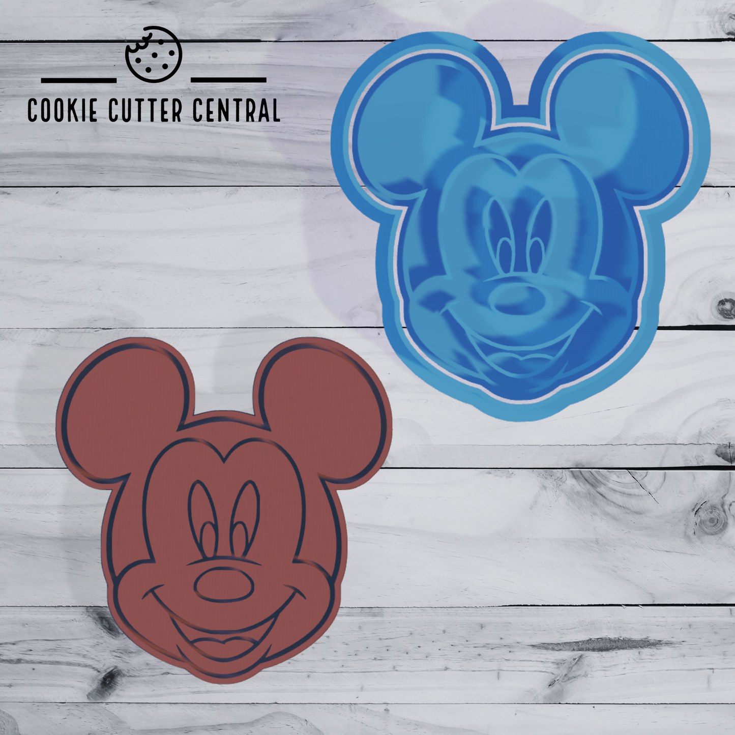 Mickey Mouse Cookie Cutter and Embosser 8.1cm x 7.9cm