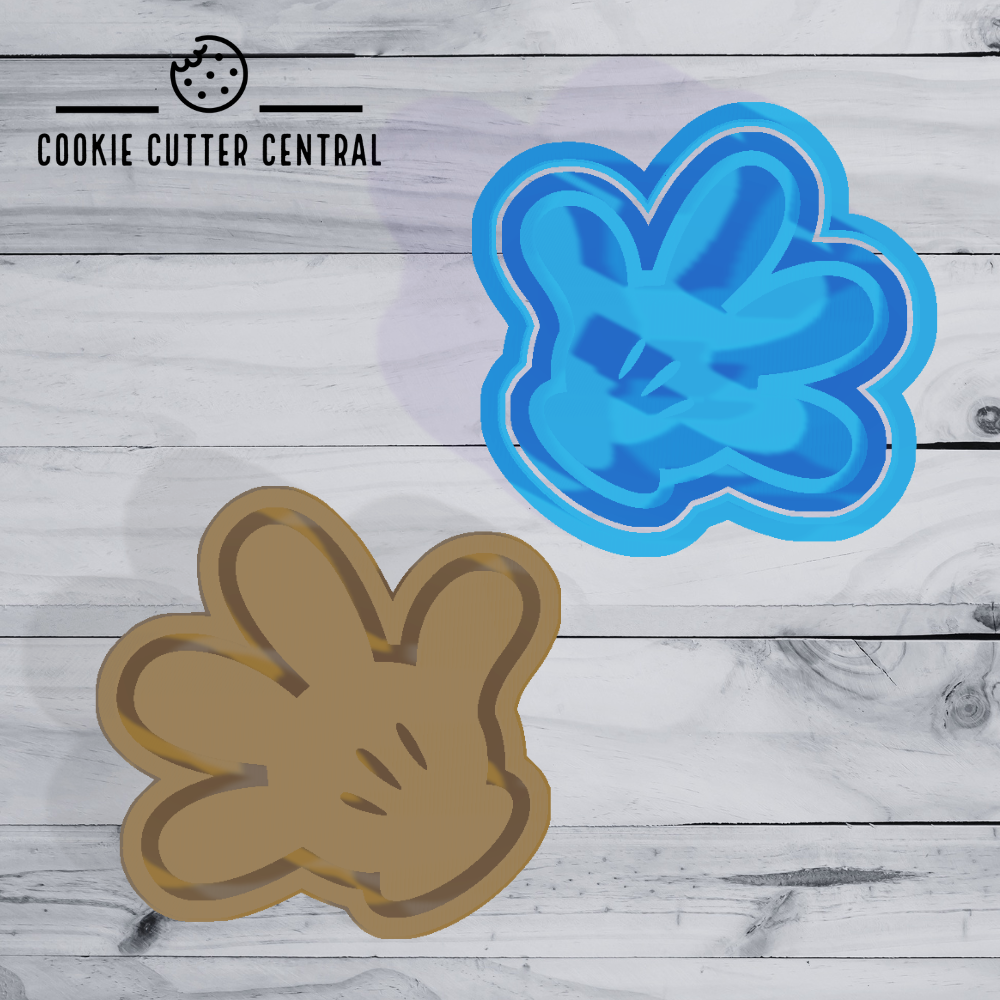 Mickey Mouse Hand Cookie Cutter 6.6cm x 6.8cm