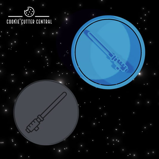 Star Wars Light Saber Cookie Cutter and Embosser - 7.5cm Round