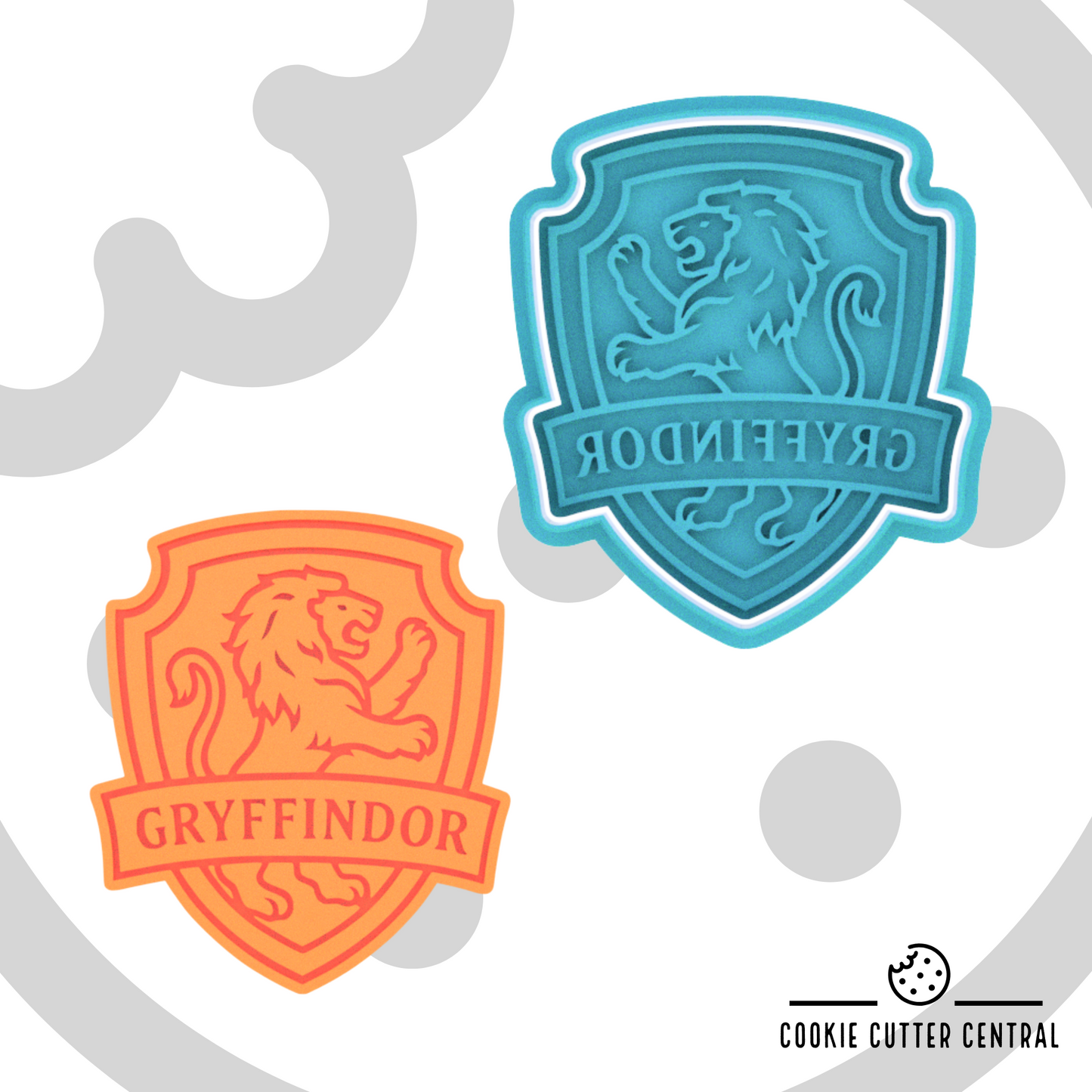 Gryffindor Shield Cookie Cutter and Embosser - 8.2cm x 7.1cm