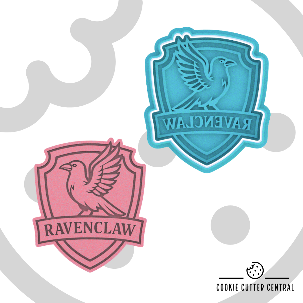 Ravenclaw Shield Cookie Cutter and Embosser - 8.2cm x 6.9cm