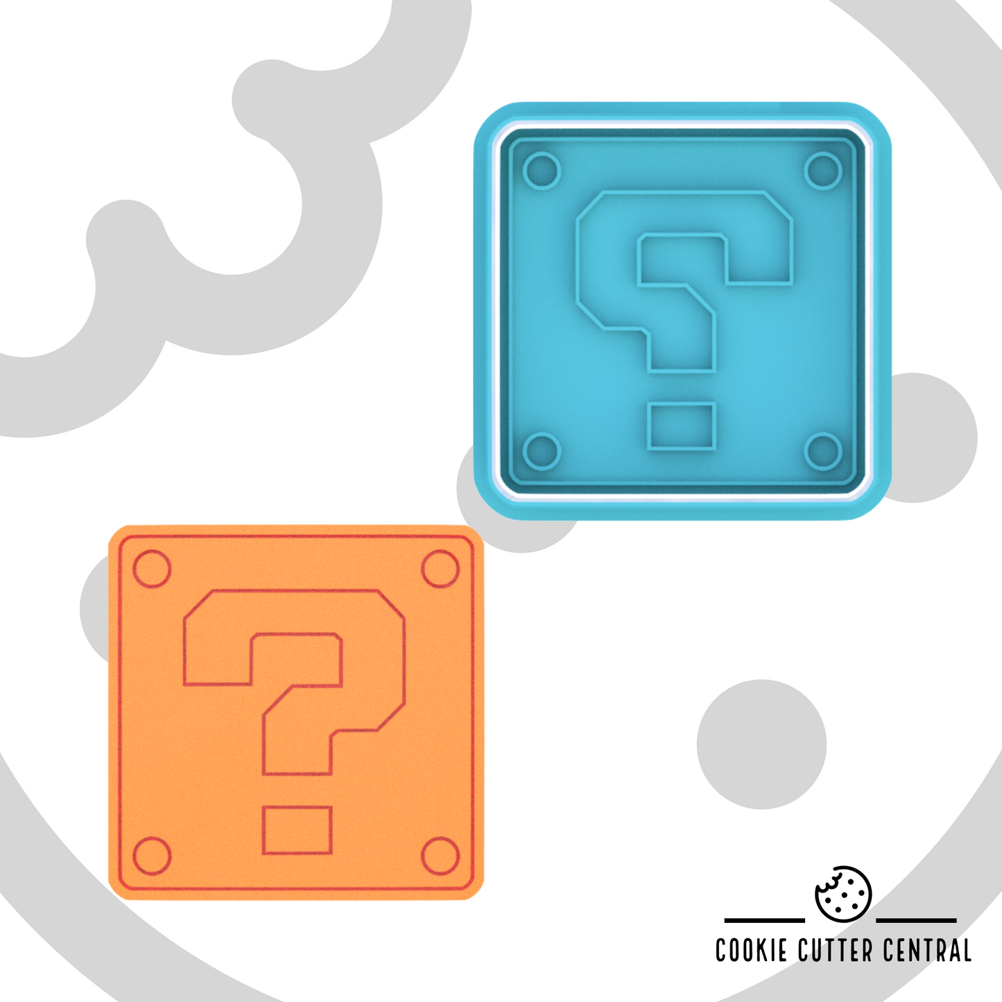 Super Mario Bros - Item Box Cookie Cutter and Embosser - 6.7cm x 6.7cm