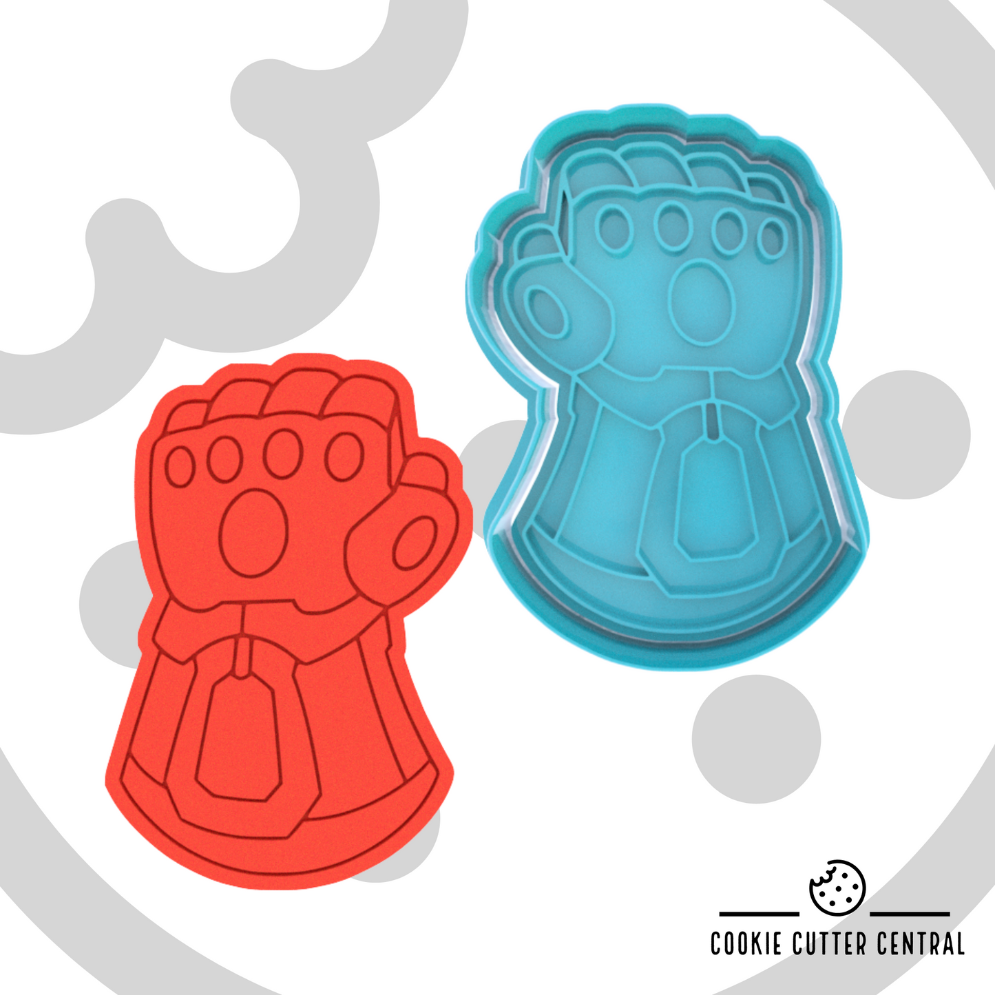 Thanos Infinity Stones Glove Cookie Cutter and Embosser - 7.9cm x 5.4cm