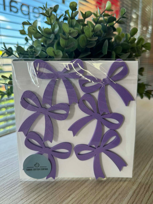 Bow Cupcake Topper x 6 Pack - 5cm