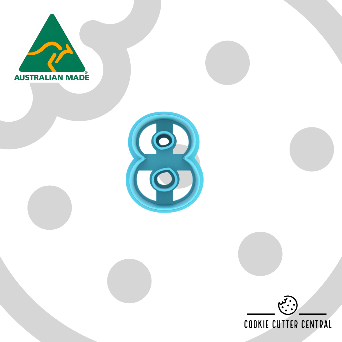 Mini Number 8 Cookie Cutter - 3.9cm