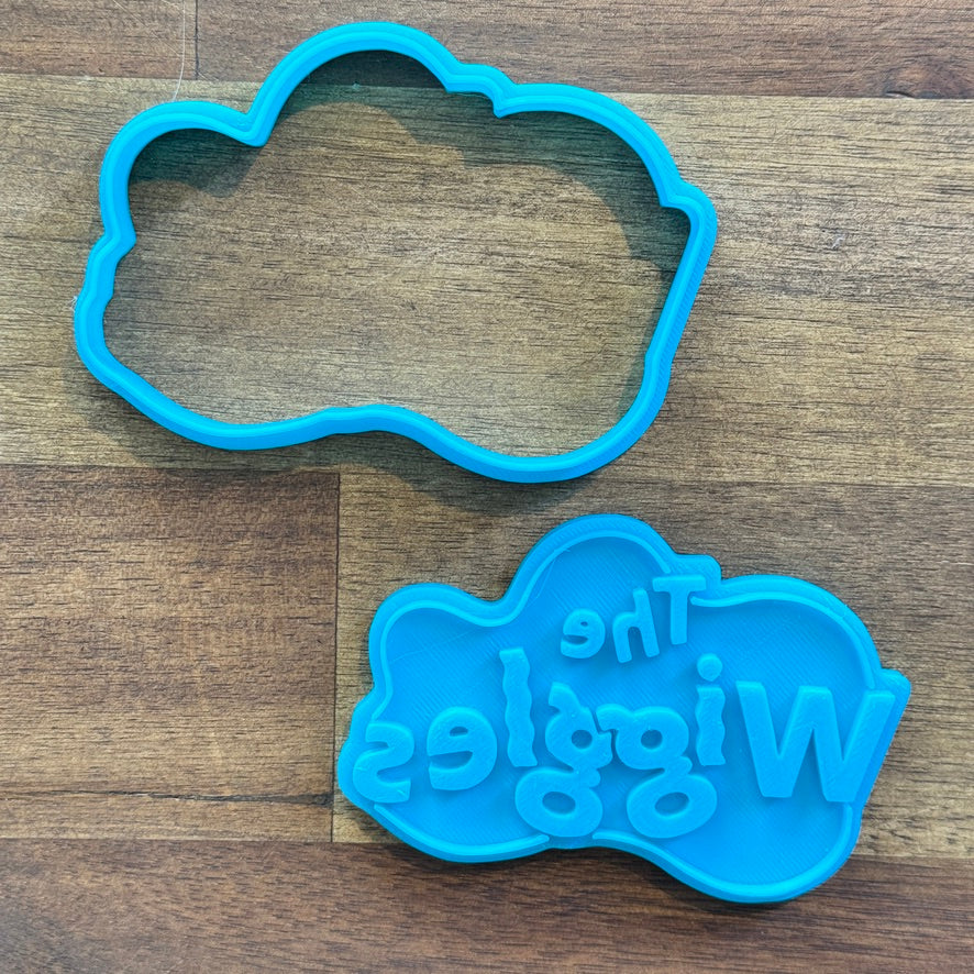The Wiggles Logo Cookie Cutter and Embosser - 6.6cm x 9.6cm