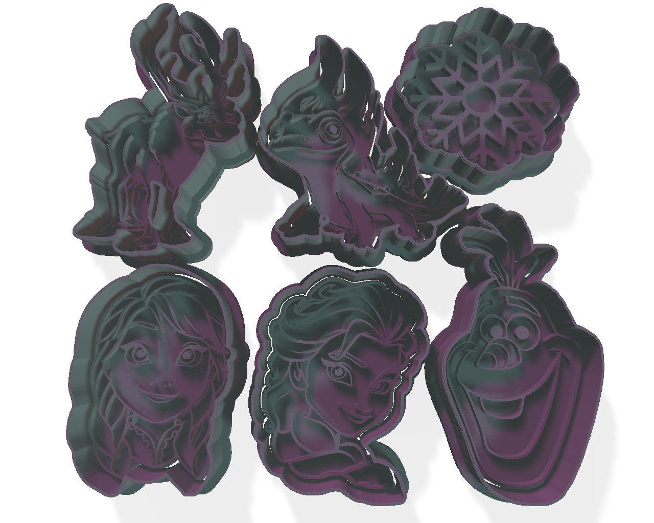 Disney Frozen 2 Cookie Cutter and Embosser Set