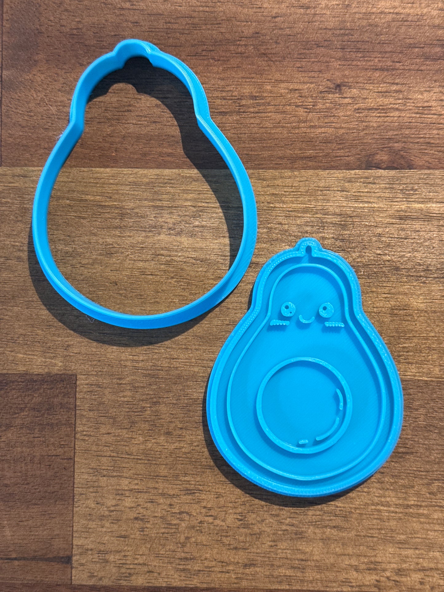 Cute Avocado Cookie Cutter and Embosser - 7.8cm x 5.9cm