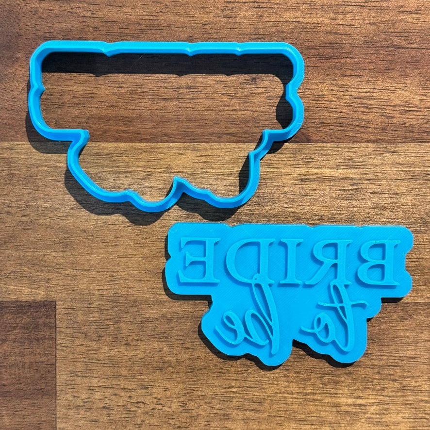 Bride to be Cookie Cutter and Embosser - 5.7cm x 9.8cm