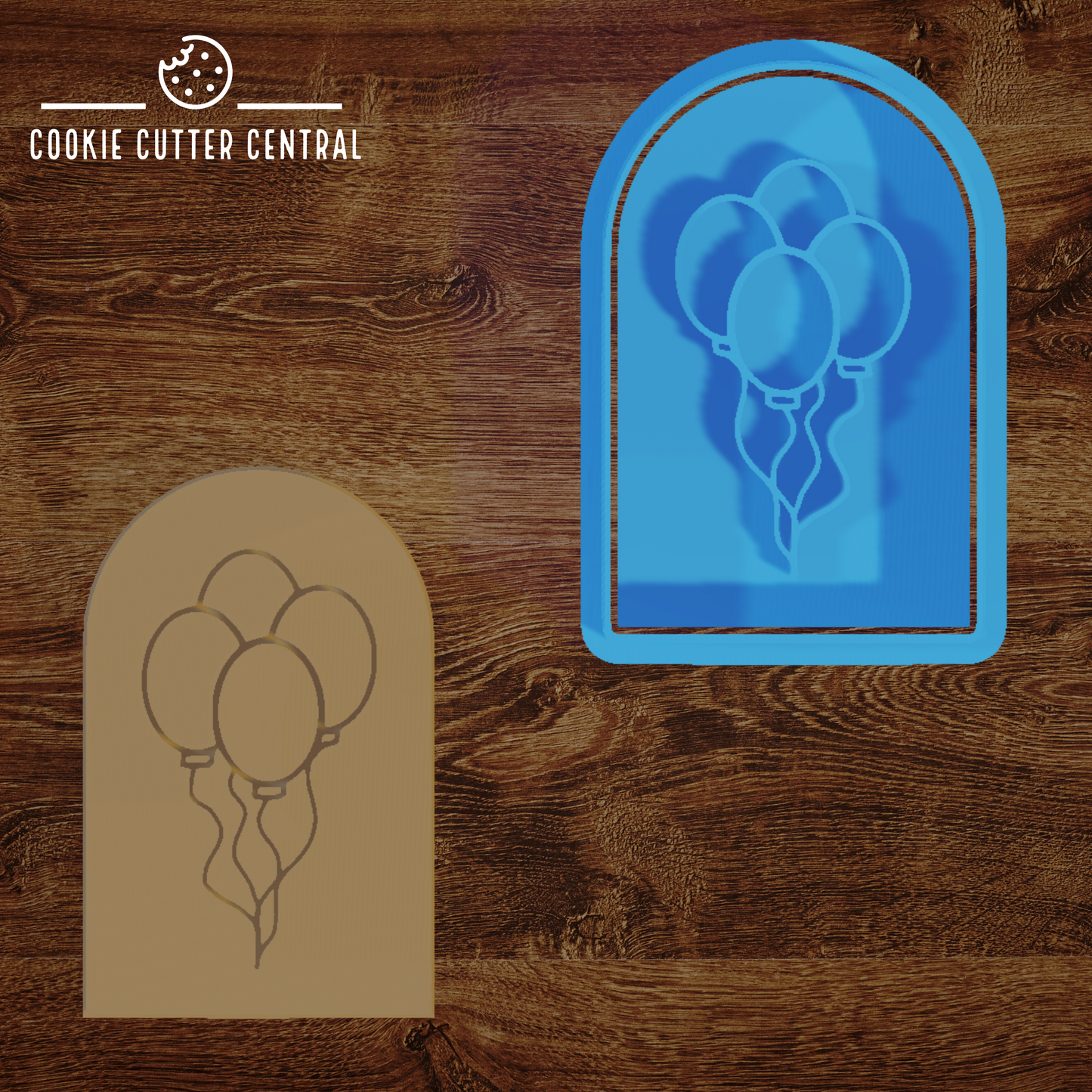 Arch with Balloons Cookie Cutter and Embosser - 7.5cm x 4.8cm