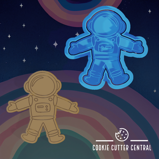 Astronaut Cookie Cutter and Embosser - 8cm