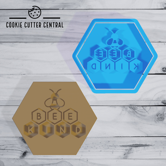 Bee Kind Cookie Cutter and Embosser - 7.1cm x 8.3cm