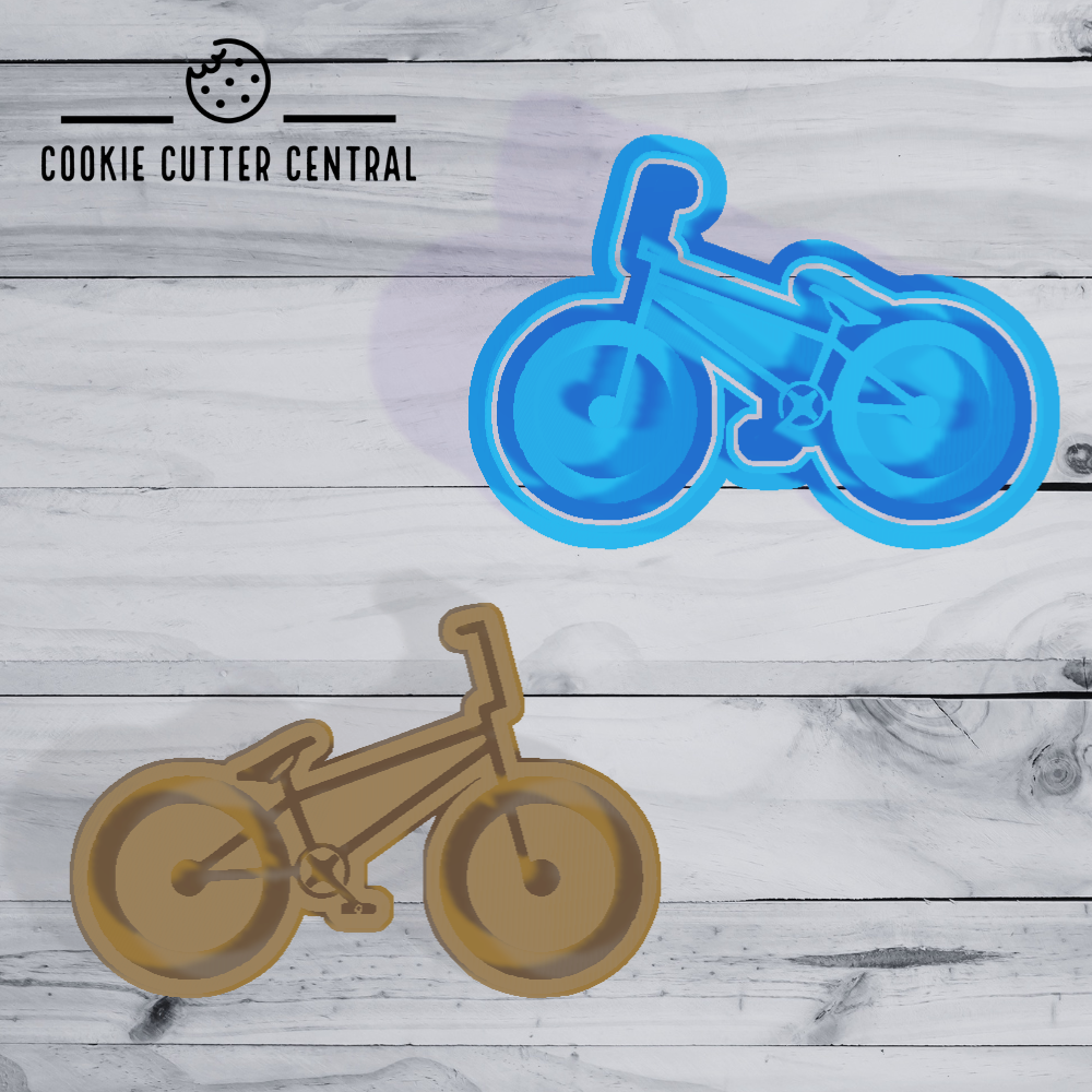 BMX Cookie Cutter and Embosser - 6.2cm x 9.3cm