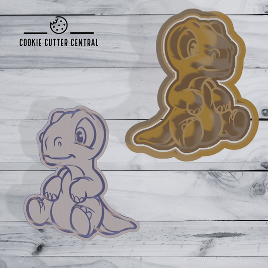 Baby Dinosaur #1 Cookie Cutter and Embosser - 8.1cm x 7cm