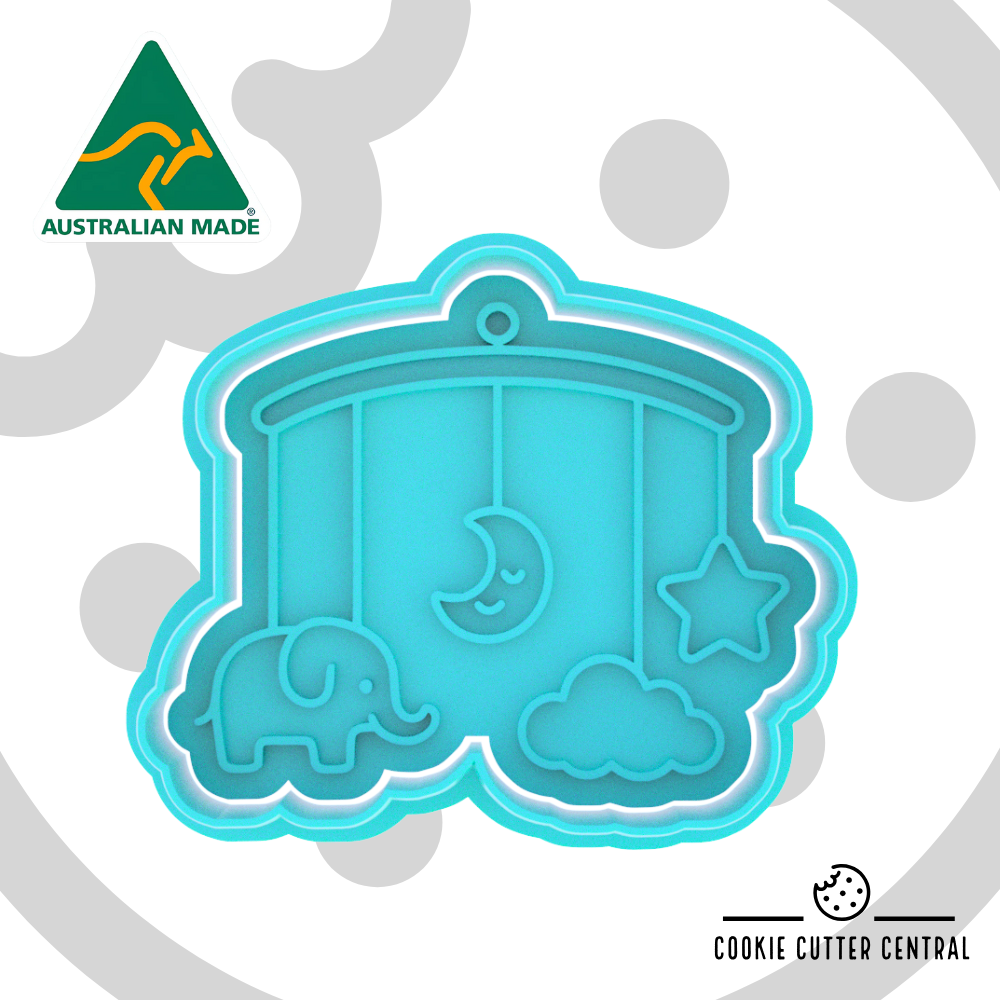 Baby Mobile Cookie Cutter and Embosser - 6.1cm x 7.4cm