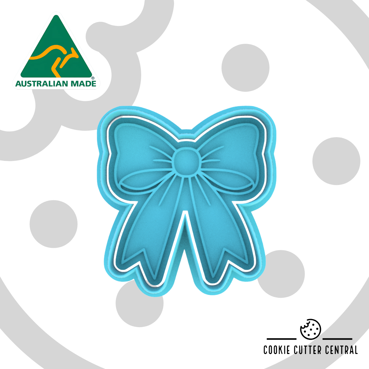 Bow Cookie Cutter and Embosser - 6.9cm x 6.4cm