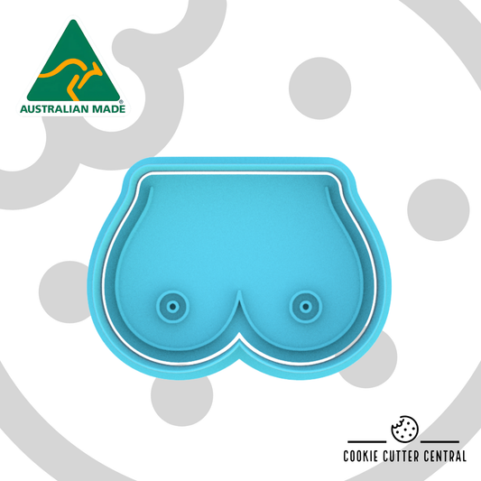 Breasts Cookie Cutter and Embosser - 5.2cm x 7.4cm