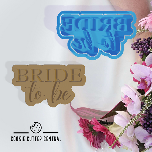 Bride to be Cookie Cutter and Embosser - 5.7cm x 9.8cm