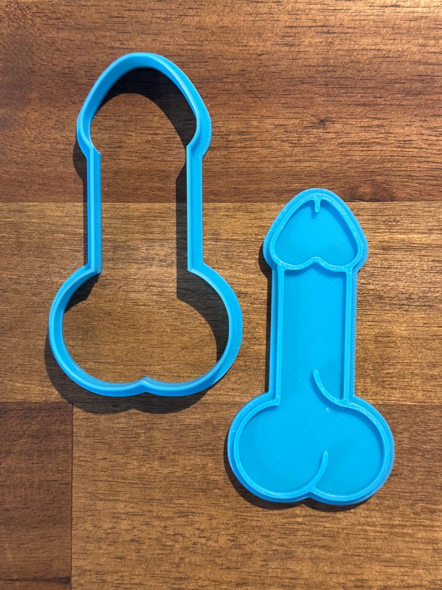 Penis Cookie Cutter and Embosser - 9.8cm x 5.2cm