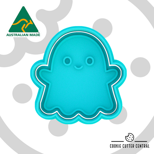 Cute Ghost Cookie Cutter and Embosser - 6.8cm x 6.7cm