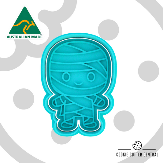 Cute Mummy Cookie Cutter and Embosser - 7.6cm x 5.3cm