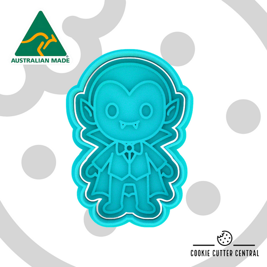 Cute Vampire Cookie Cutter and Embosser - 8cm x 5.5cm
