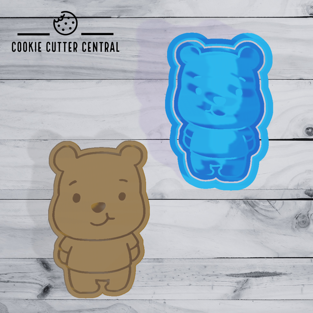 Cute Winnie the Pooh Cookie Cutter and Embosser - 7.8cm x 5cm – Cookie  Cutter Central