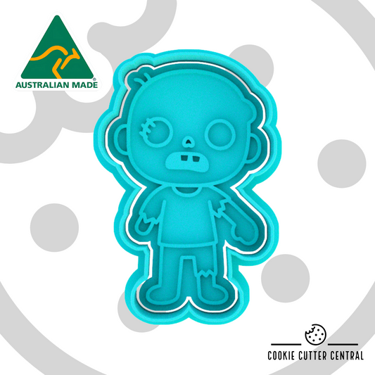 Cute Zombie Cookie Cutter and Embosser - 8.4cm x 5.4cm