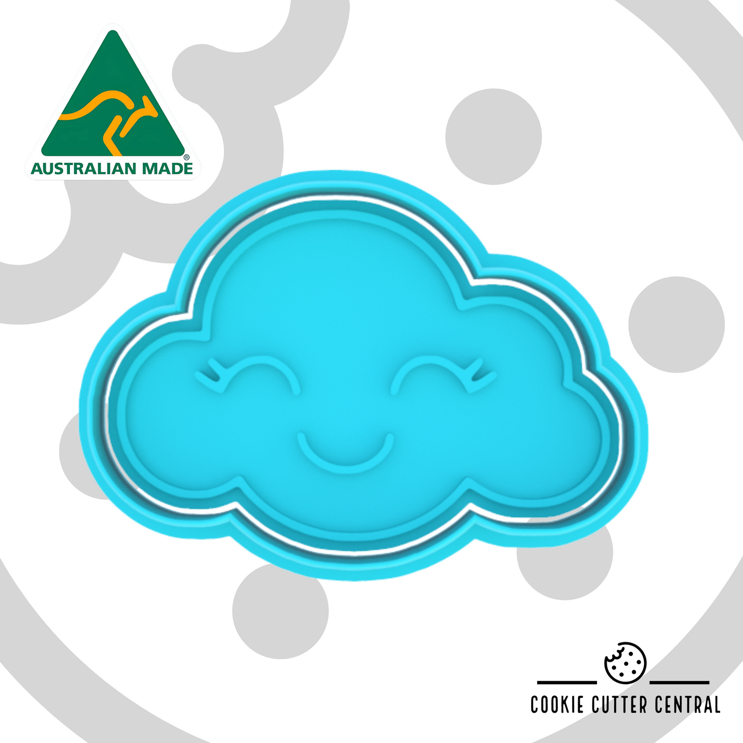 Cute Cloud Cookie Cutter and Embosser - 5.6cm x 8.2cm