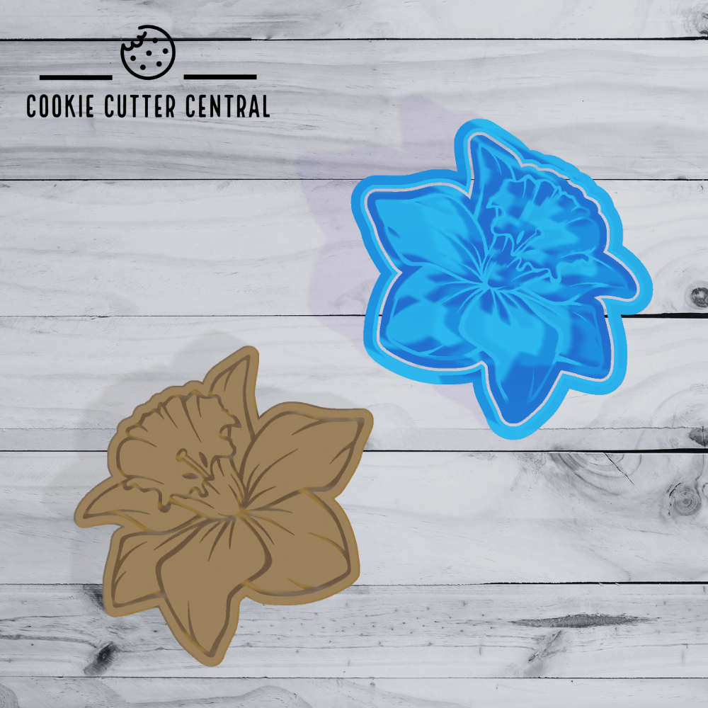 Daffodil Cookie Cutter and Embosser 8.9cm x 8.3cm