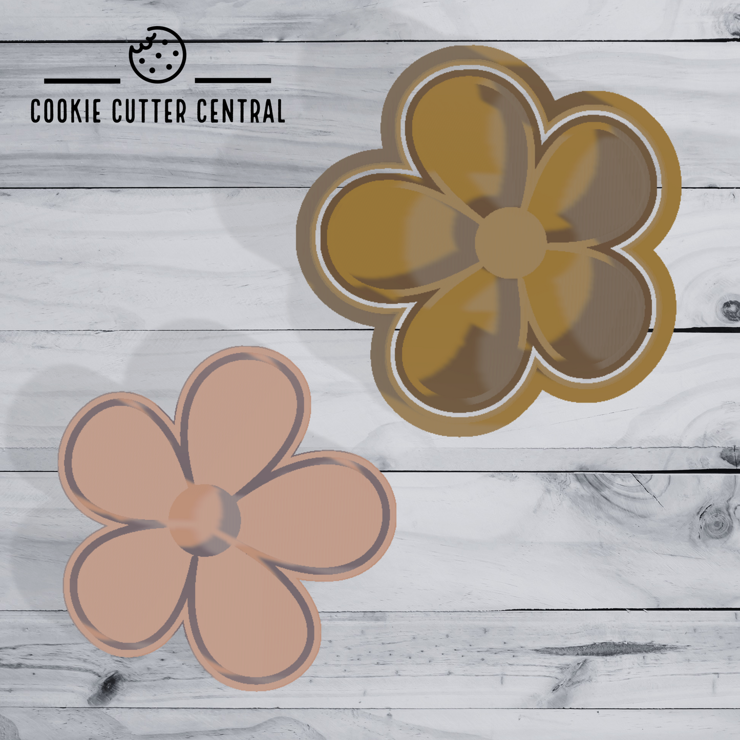 Daisy Flower Cookie Cutter and Embosser - 7.1cm x 7cm