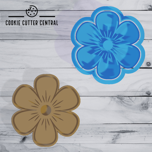 Daisy Flower Cookie Cutter and Embosser - 6.9cm x 6.5cm
