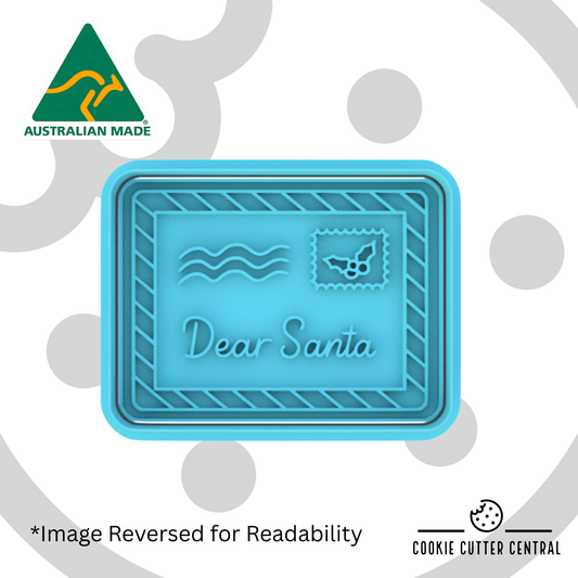 Dear Santa Cookie Cutter and Embosser - 5.8cm x 7.7cm