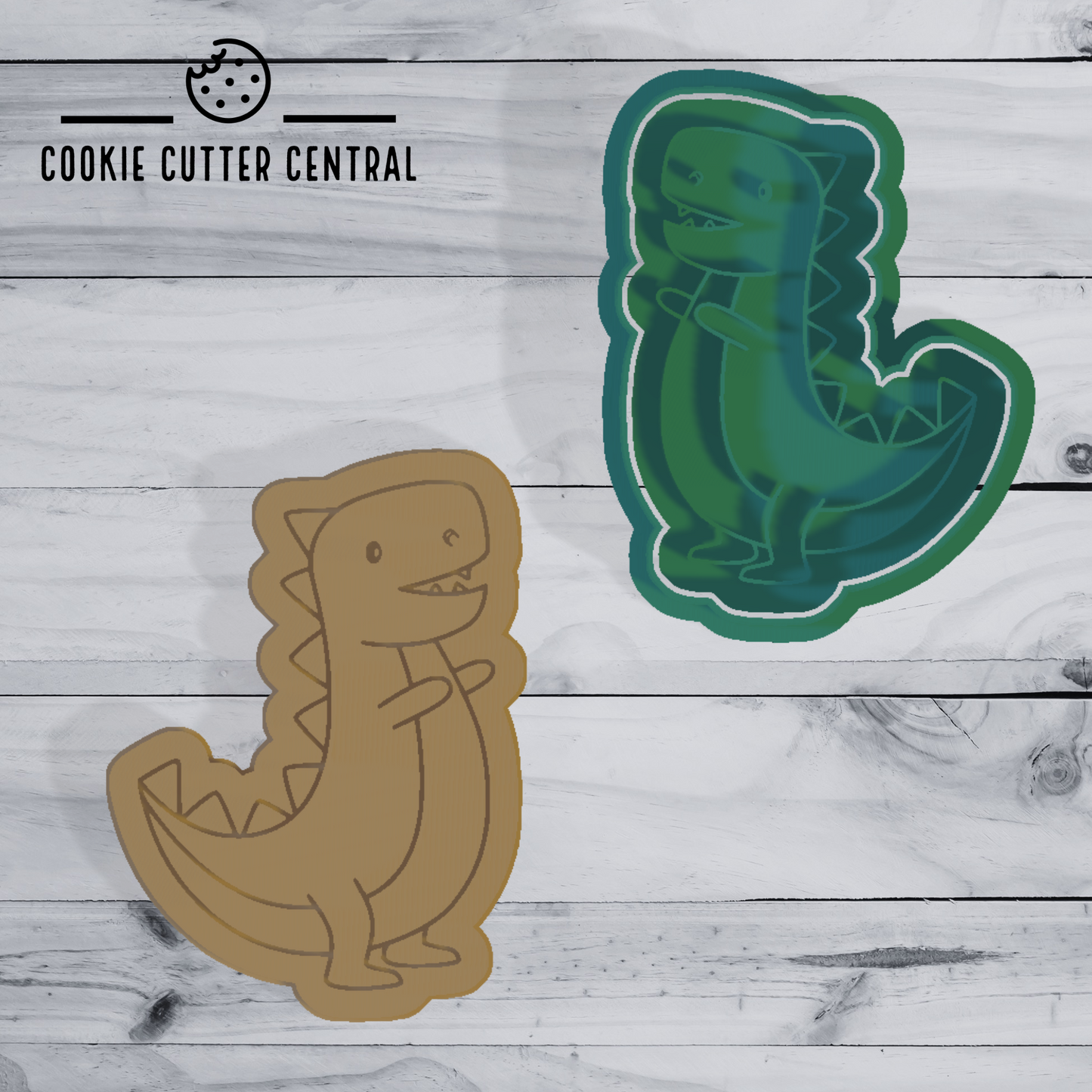 Dinosaur (Design 5) Cookie Cutter and Embosser - 8.7cm x 6.4cm