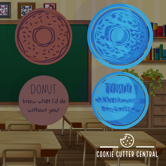 Donut know what I'd do without you Cookie Cutter and Embosser Set