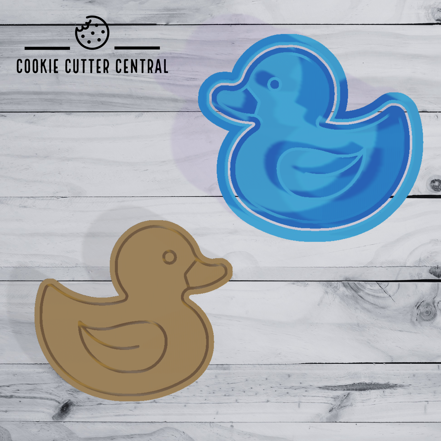 Rubber Duck Cookie Cutter and Embosser - 6.8cm x 7.4cm