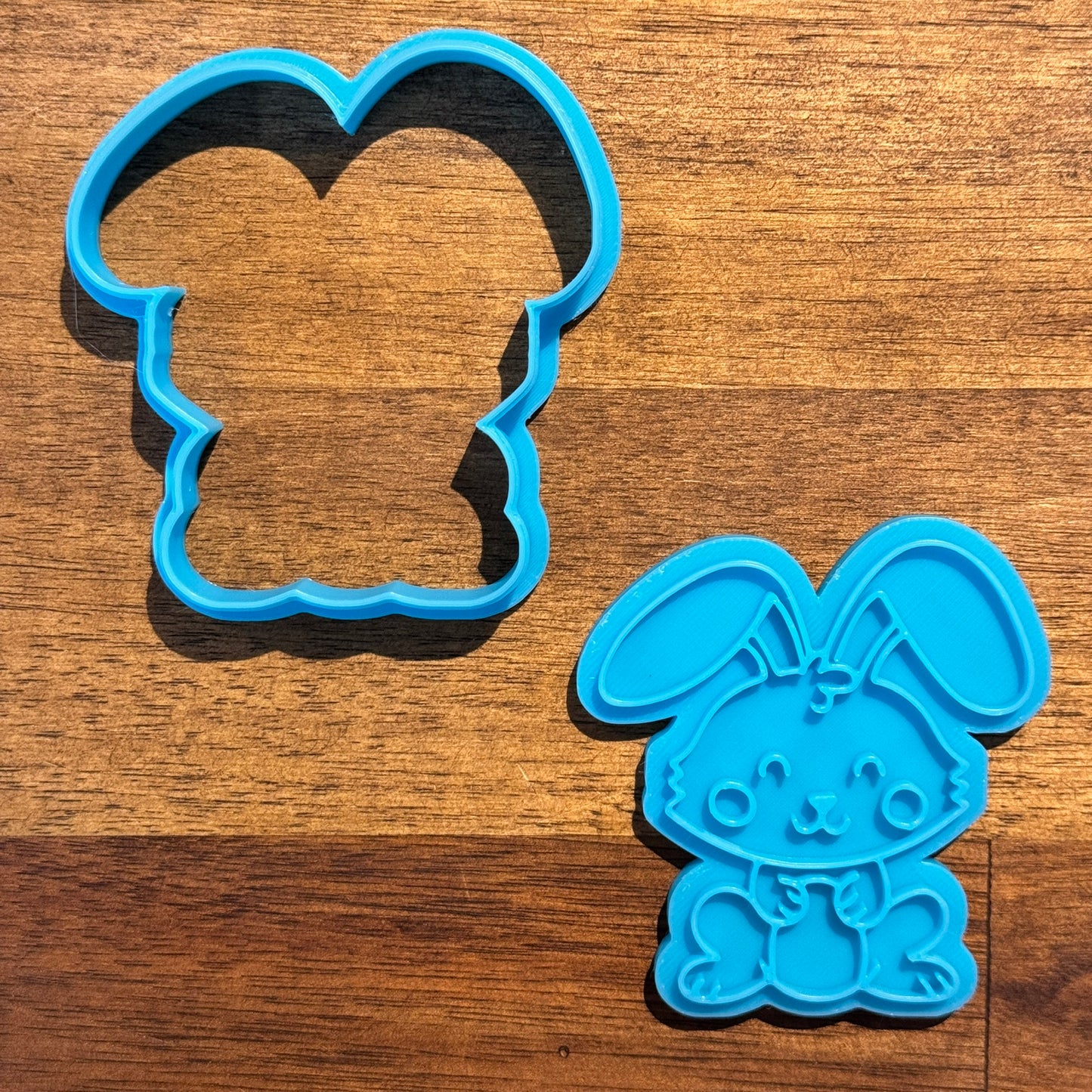 Cute Easter Bunny Cookie Cutter and Embosser - 7.1cm x 6.6cm