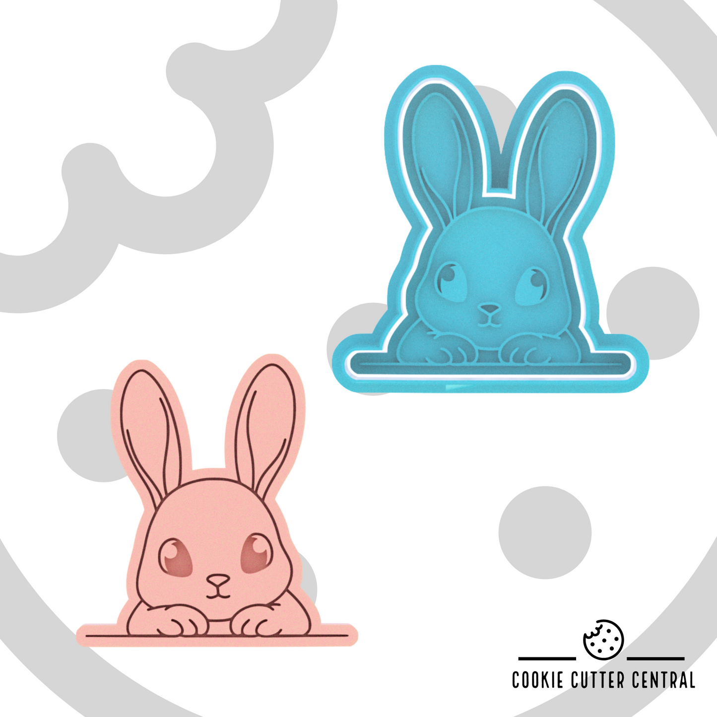 Easter Bunny Cookie Cutter and Embosser - 7.7cm x 7.4cm
