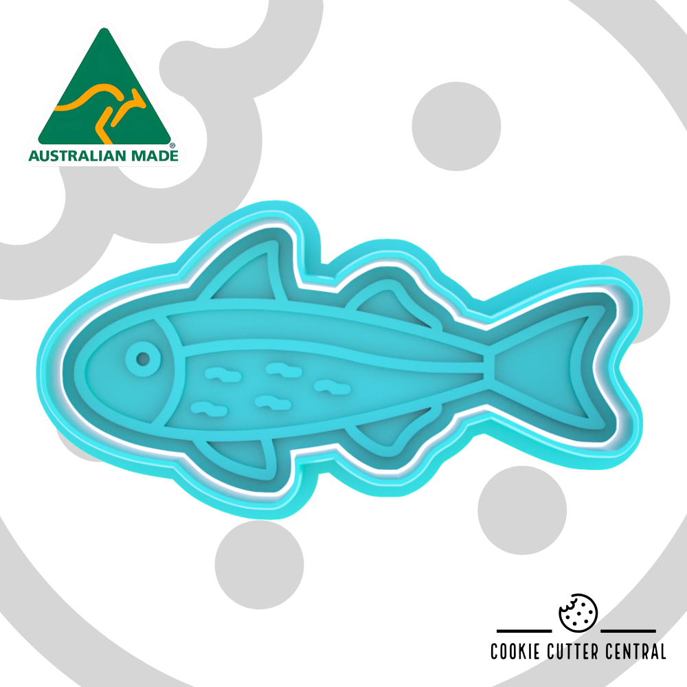 Fish #1 Cookie Cutter and Embosser - 4.7cm x 9.8cm